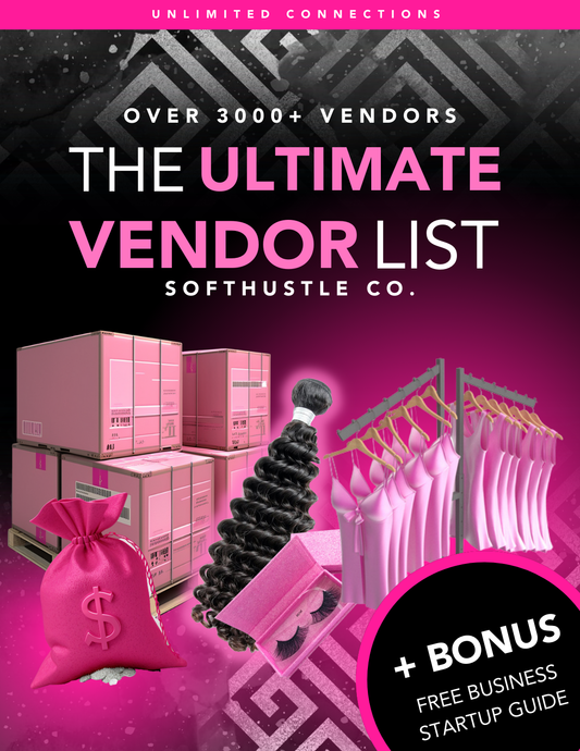 The Ultimate Vendor List – By SoftHustle Co.